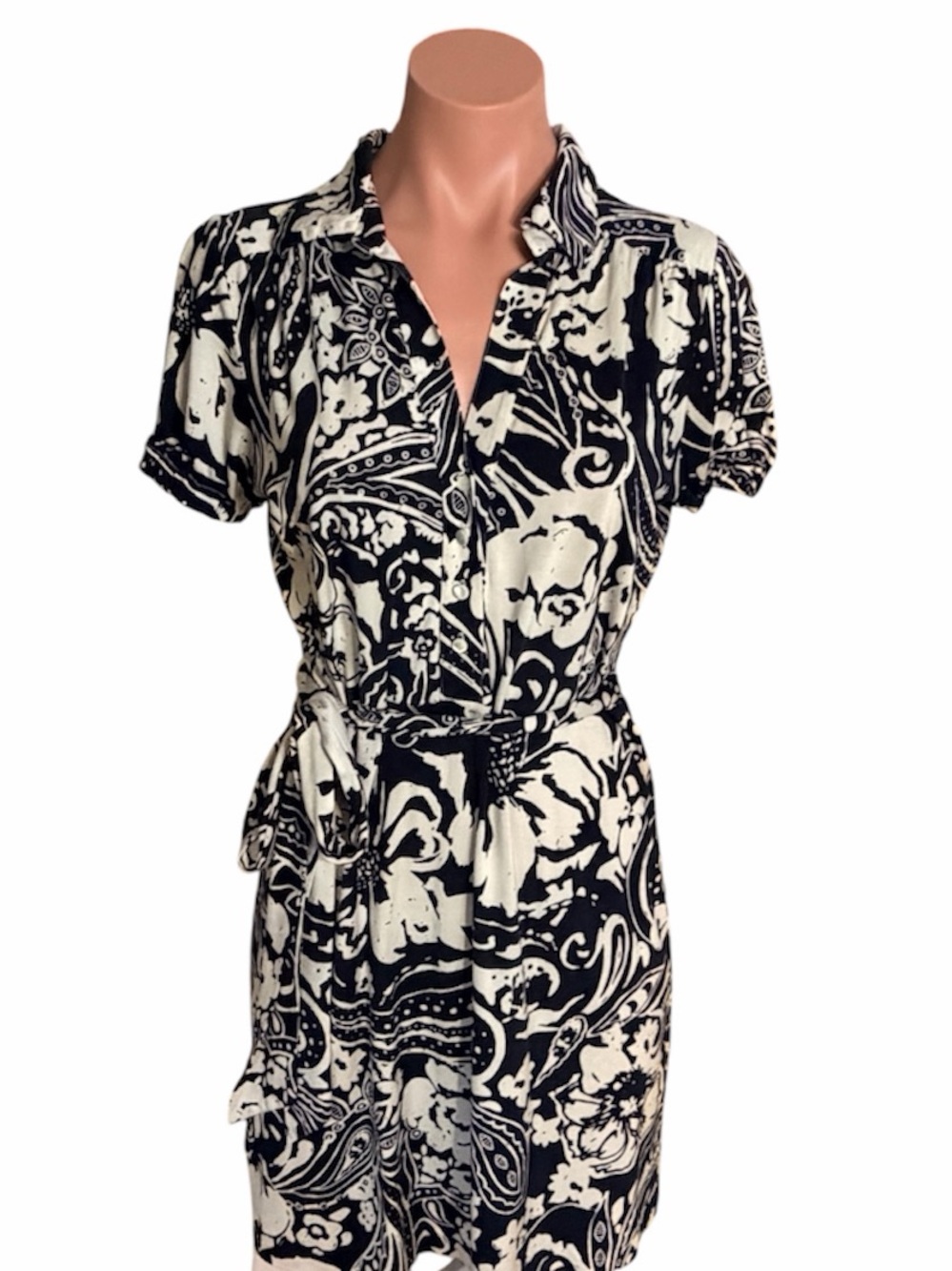 NWT Banana Republic Silk/Cotton Floral Dress size S
